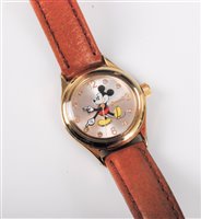 Lot 438 - An Ingersoll Mickey Mouse quartz wristwatch,...