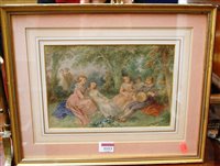 Lot 1113 - Early 19th century French school - Woodland...