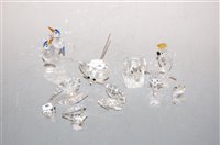 Lot 207 - A collection of Swarovski cut lead crystal...