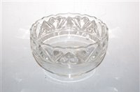 Lot 208 - A Tiffany & Co moulded glass footed bowl, dia....