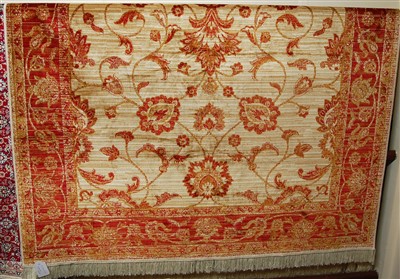 Lot 1171 - A machine woven Persian Ziegler carpet, 230 x...