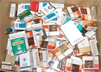 Lot 85 - A box of assorted vintage cigarettes to...