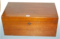 Lot 142 - An Edwardian mahogany box, of rectangular form,...