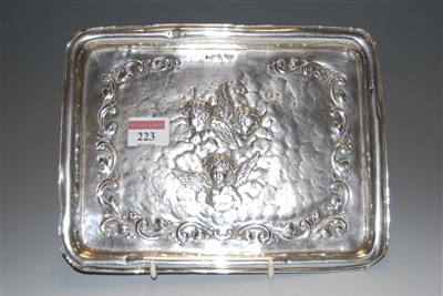 Lot 261 - A circa 1900 silver and embossed dressing...