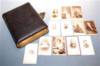 Lot 270 - Three Victorian leather bound photograph...