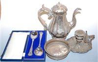 Lot 272 - Assorted plated wares, to include Victorian...