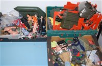 Lot 284 - Three boxes of assorted Action Man toys and...