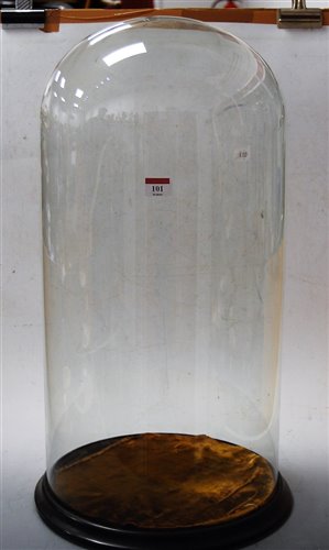 Lot 101 - A pair of extremely large Victorian glass...