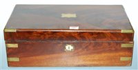 Lot 119 - A large Victorian mahogany and brass bound...