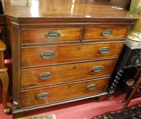 Lot 1238 - An early 19th century mahogany chest of two...