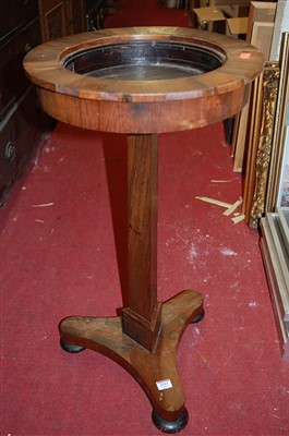 Lot 1211 - A William IV rosewood circular pedestal...