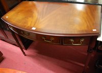 Lot 1263 - A reproduction mahogany and flame mahogany...