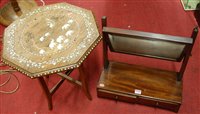 Lot 1270 - A 19th century mahogany swing dressing table...