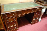 Lot 1281 - A Victorian walnut and figured walnut twin...