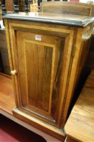 Lot 1283 - A late Victorian rosewood and birds eye maple...