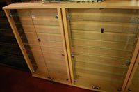 Lot 1318 - A pair of contemporary laminate double door...