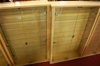 Lot 1319 - A pair of contemporary laminate double door...