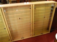 Lot 1320 - A pair of contemporary laminate double door...