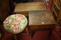 Lot 1371 - Occasional furniture, to include; a 19th...