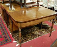 Lot 1380 - A 19th century mahogany D-end extending dining...