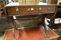 Lot 1384 - A Regency mahogany and flame mahogany round...