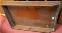 Lot 1385 - A 19th century mahogany butlers tray top...