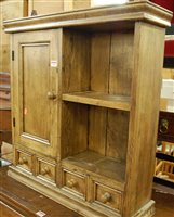 Lot 1391 - A contemporary oak table-top cabinet, having...