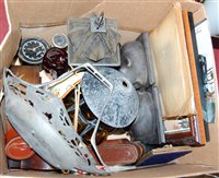Lot 181 - A box of miscellaneous items to include Art...
