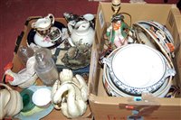 Lot 184 - Two boxes of miscellaneous items to include...
