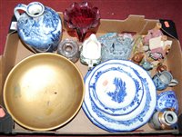 Lot 189 - A box of miscellaneous items to include Royal...