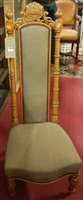 Lot 1411 - A Victorian satinwood and upholsterd prie...