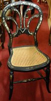 Lot 1418 - A collection of various chairs to include; a...