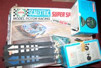 Lot 671 - A cased Scalextric Super Speed GT8 set, and a...