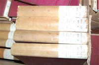 Lot 675 - Two boxes of Waverley novels in 48 volumes,...