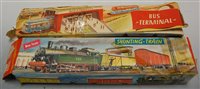 Lot 587 - A boxed Tekno flex shunting train together...