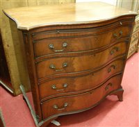 Lot 1477 - A Georgian style mahogany and flame mahogany...