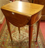 Lot 1488 - A Regency style mahogany and crossbanded small...