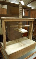 Lot 1503 - A Victorian pine table-top bookpress, w.70cm