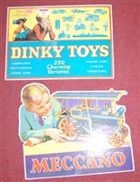 Lot 707 - A card easel advertising sign for Dinky Toys,...