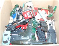 Lot 709 - A box of loose playworn diecast vehicles, to...