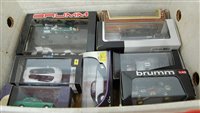 Lot 718 - A box of cased diecast vehicles, to include...