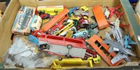 Lot 720 - A box of loose playworn diecast vehicles, to...