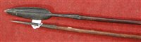 Lot 615 - A late 19th century African throwing spear...