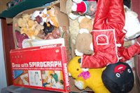 Lot 740 - Two boxes of soft toys, to include Mothercare,...