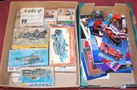 Lot 741 - Two boxes of mixed kit sets, to include Revell...