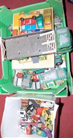 Lot 758 - Two boxes of various loose diecast playworn...