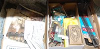 Lot 759 - Two boxes of various railway accessories to...