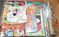 Lot 650 - A box of modern Beano comics