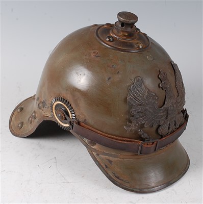 Lot 46 - A Prussian Artillery? helmet