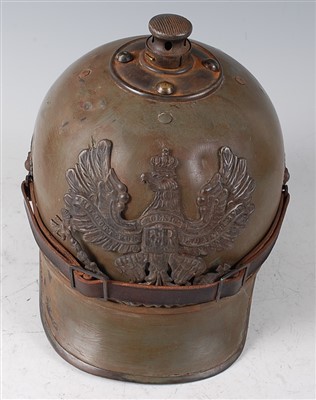 Lot 46 - A Prussian Artillery? helmet